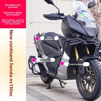 Nouvelle barre de protection d'échappement en acier carbone épais Sundiro pour moto de rue avec fonction de surélévation