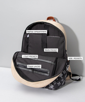 Sac à dos pour ordinateur portable de luxe multi-compartiments, imperméable, grande capacité, pour adolescents, école et voyages