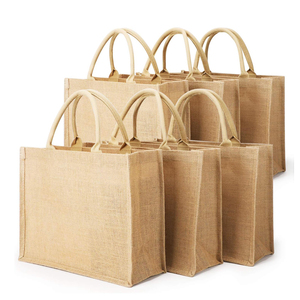 Sac fourre-tout réutilisable en lin et jute naturel, motif léopard, durable et économique, idéal pour les cadeaux, avec design personnalisé - Product Image 1