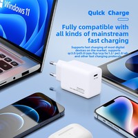 Adaptateur de charge rapide GaN ignifuge à port USB-C Mini PD 70W, spécifications européennes, compatible avec les appareils et téléphones de 17 pouces, directement de l'usine