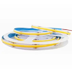 FOB COB Strip LED 528 LEDs/M DC24V Lampu Strip LED 2500K 180 Derajat Tampilan Besar Pencahayaan Doless