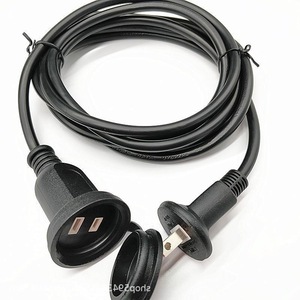 สายไฟ AC ของญี่ปุ่น 2 แกน ขนาด 0.75 ตร.มม. ปลั๊กแบบ Nema กันน้ำ IP44 สาย PVC สำหรับใช้งานกลางแจ้ง - Product Image 1