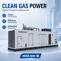 Groupe électrogène au biogaz haute puissance 1200 kW 1500 kVA haute efficacité, type conteneur