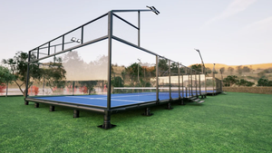 Equipo de cancha de tenis de Pádel para interiores y exteriores de alta calidad movible Canchas panorámicas ajustables Fabricante Proveedor - Product Image 4
