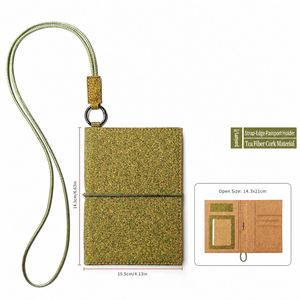 Porte-passeport en liège biodégradable de luxe pour feuilles de thé, accessoire de voyage écoresponsable - Product Image 5