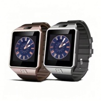 Reloj Inteligente DZ09 de Acero con Pantalla Luminosa de 1.56 Pulgadas, Cámara de 3MP para Grabadora de Voz, Pantalla Táctil Android Multifunción con Tarjeta SIM