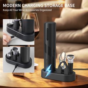 Klt nhà máy ban đầu điện Mở rượu cơ sở sạc có thể sạc lại tự động mở chai rượu vang thiết lập tùy chỉnh mở rượu - Product Image 4