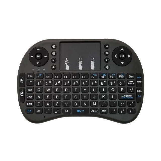 Custom Layout 2.4G Wireless Keyboard Portable Touchpad Color Backlit Air Mouse I8 Mini Wireless Folding Keyboard