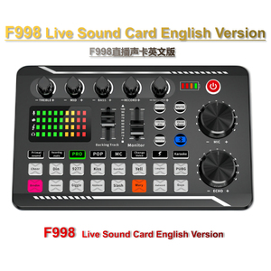 Cartes son et mixeurs audio avec <span class=keywords><strong>bouton</strong></span> anglais KD395-K1102, effets vocaux réglables et effets sonores multiples, filaires - Product Image 3