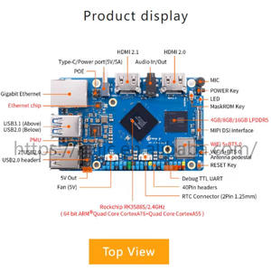 Neue und originale Orange <span class=keywords><strong>Pi</strong></span> 5 Pro Karte RK3588S Rockchip 4GB 8GB 16GB LPDDR5 - Product Image 5