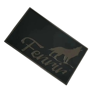 Benutzer definierte Spiegel oberfläche Silber Logo angehoben Edelstahl Radierung Logo Platte Malerei Metall Etiketten platte - Product Image 4