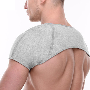 Support d'épaule en fibre de bambou gris chaud pour hommes, coussin de correction de posture pour les deux épaules, un sac inclus - Product Image 2