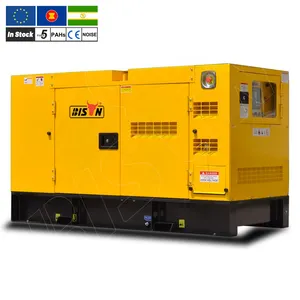 Harga grosir tiga fase RPM rendah pendingin air BISON generator senyap Diesel Iso 9001 CE 100Kva dengan ATS