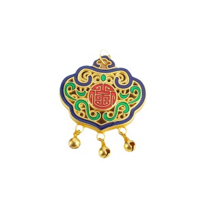 Colgante Tradicional de Candado de la Paz con Esmalte Dorado, Formas Mixtas, Fornituras de Joyería para Collares y Cadenas de Suéter, Venta al por Mayor - Product Image 5