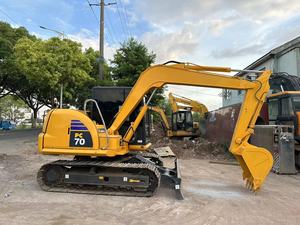 Excavatrice d'occasion Komatsu PC70 de 7 tonnes à faible durée de fonctionnement, moteur Cummins et pompe à bas prix - Product Image 5
