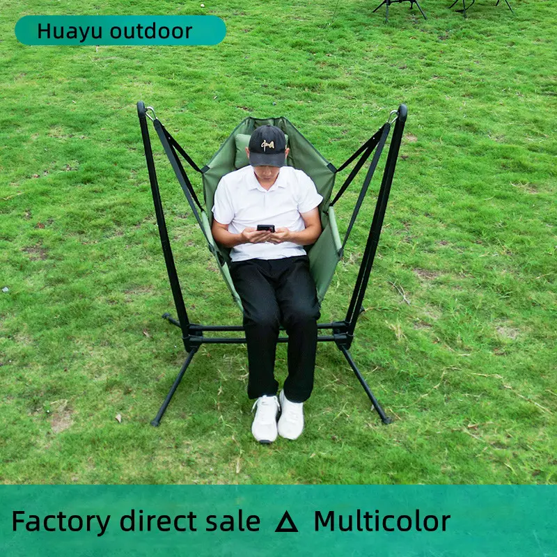 2022 New design popular outdoor folding swing hanging chair for courtyard party