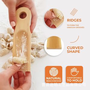 Planche à pâtes italienne en bois massif, outil de découpe de pâte pour la fabrication de pâtes maison, cuisine DIY - Product Image 3