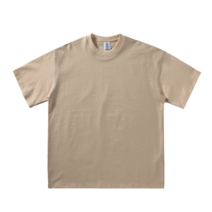T-shirt casual unisex per adulti in cotone pettinato da 280 grammi, a maniche corte, girocollo, vestibilità ampia, con logo personalizzato, estiva - Product Image 4