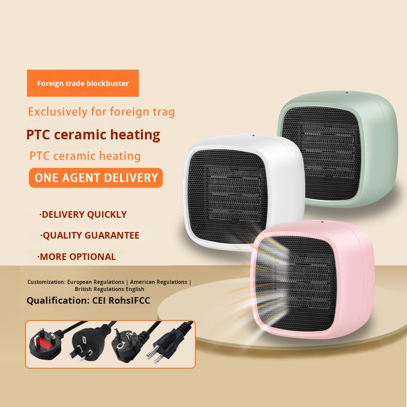 800w space heater Portable Mini Electric Heater with PTC Heating Fan for Home Office Dormitory Use desktop electric heater