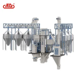 5T per hour Cattle chicken compound mash powder feed making plant from xinxiang hexie