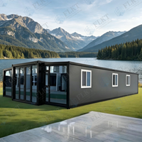 Maison conteneur extensible imperméable et résistante à l'hiver FLKT, garantie 2 ans, usine source, maison modulaire préfabriquée moderne et luxueuse