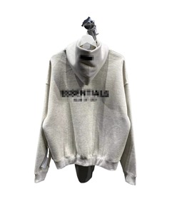 Fear of 22 Autunno/Inverno, Felpa con cappuccio con stampa floccata fronte-retro <span class=keywords><strong>di</strong></span> lettere 'God' e motivo floreale Essen - Product Image 5