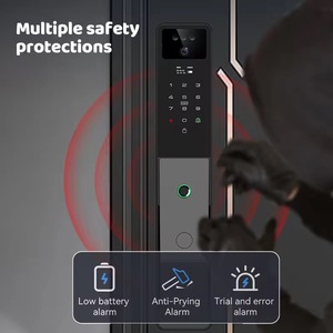 Tuya Smart Digital Lock Video <span class=keywords><strong>Intercom</strong></span> <span class=keywords><strong>Code</strong></span>-Based Unlock Voor Hout Aluminium Stalen Messing Deuren Geheugenkaart Cloud Data Storage - Product Image 4