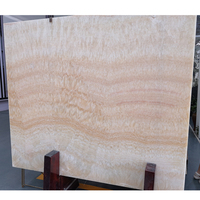 Pierre d'onyx jaune naturel au design moderne Panneau mural rétro-éclairé en marbre d'onyx miel de Chine Surface polie Grande dalle 1 an pour hôtel