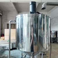 Machine de remplissage semi-automatique à agitation à température constante 10-1000ML, pièces de contact en SUS316, avec trémie de mélange et pompe d'alimentation