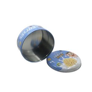 Custom Printed 168x76mm Large Round <b>Metal</b> Tin <b>Box</b> Food Grade Biscuit Cookies Packaging Tinplate Can Container with Lid - Product Image 5