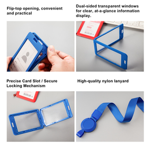 Lanière personnalisée promotionnelle <span class=keywords><strong>avec</strong></span> <span class=keywords><strong>porte</strong></span>-<span class=keywords><strong>badge</strong></span> détachable pour salons professionnels et cadeaux d'entreprise - Product Image 2