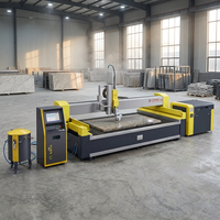 Machine de découpe à jet d'eau 5 axes SawJet Bridge, découpeuse hybride pour dalles de pierre, marbre, granit, quartz, céramique