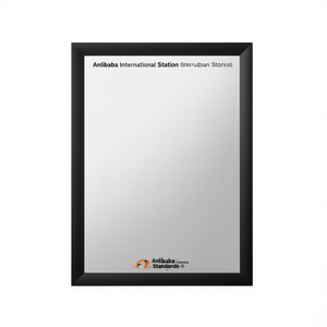 Espejo de Pared Anlibaba Rectangular con Acabado Negro, Vidrio de 6.0mm, Diseño Moderno para Decoración del Hogar - Product Image 1