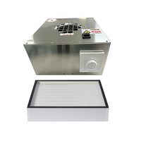 HZY Stainless Steel FFU Fan Filter Unit Pengatur Kecepatan Kipas 0.3m Filter HEPA Stasioner untuk Ruang Bersih Bengkel Bebas Debu