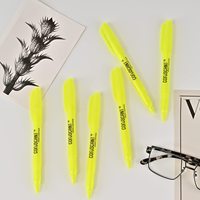 Set Highlighter Weishu - Highlighter Kuning Cepat Kering dengan Ujung Runcing Berwarna-warni untuk Penggunaan Kantor & Sekolah