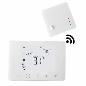 <span class=keywords><strong>Termostato</strong></span> programmabile con alimentazione a batteria <span class=keywords><strong>Wireless</strong></span> touch Screen LCD Smart Home WIFI - Product Image 4
