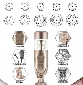Stuwende Mannelijke Masturbatie Apparaat Roterende Vaginale Cup Automatische Handsfree Vliegtuig Cup Elektrisch Seksspeeltje Voor Man - Product Image 3