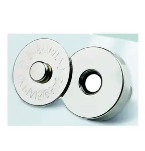 磁性卡扣制造，高功能磁性紧固件厚磁性纽扣金属磁扣手袋