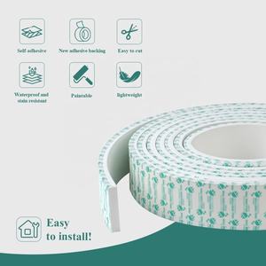 Moderno autoadesivo EVA 3D pannelli murali design minimalista Peel & Stick <span class=keywords><strong>modanatura</strong></span> strisce piatte per decorazioni murali per ville hotel - Product Image 3