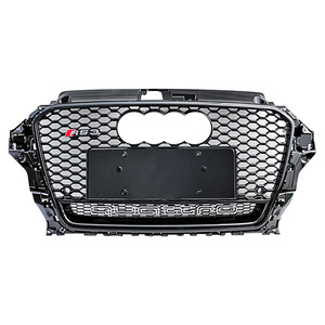 Grille de <span class=keywords><strong>calandre</strong></span> RS3 de style Q pour <span class=keywords><strong>A3</strong></span>/S3 <span class=keywords><strong>8V</strong></span> (2014-2016) berline/hayon OEM noir brillant/Chrome <span class=keywords><strong>calandre</strong></span> pour <span class=keywords><strong>A3</strong></span> S3 <span class=keywords><strong>8V</strong></span> pré-lifting - Product Image 3