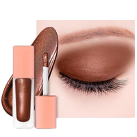 Individuelles Logo Private Label Veganer Metallischer Glänzender Hochglanz Flüssiger Schimmer Wasserfester Flüssiger Lidschatten