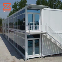 Conteneur détachable de luxe en acier de 20 pieds préfabriqué Garage de conteneur détachable vide de luxe pour usage de bureau à domicile direct en Chine