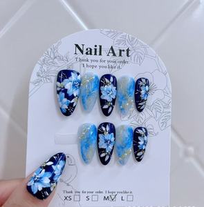 <span class=keywords><strong>Uñas</strong></span> <span class=keywords><strong>Postizas</strong></span> Francesas Hechas a Mano, Reutilizables, <span class=keywords><strong>Uñas</strong></span> Artificiales al por Mayor con Caja de Empaque - Product Image 2