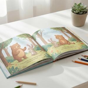 Service d'impression personnalisé de livres d'histoires pour enfants en couverture rigide, livres cartonnés <span class=keywords><strong>anglais</strong></span> pour enfants, impression en Chine - Product Image 3