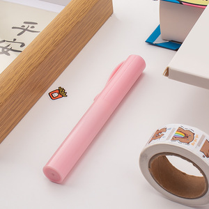 Pen Style Scissors Mini Folding Student Art Paper Cutting Tool Pink Stainless Steel 11.4cm Length For School Craft Use - Product Image 2