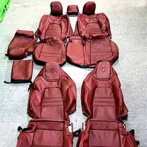 Source usine Porsche luxe ensemble complet housse de siège housse de siège en cuir de vache pour Porsche Cayenne Taycan Panamera Maycan 718 <span class=keywords><strong>911</strong></span> - Product Image 1