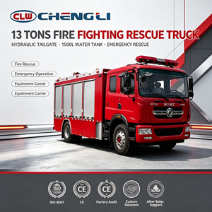 Camión de Bomberos Dongfeng 4×2 de 16.6 Toneladas con Tanque de Agua de Gran Capacidad, Vehículo de Emergencia para la Lucha Contra Incendios y Rescate Municipal - Product Image 1