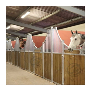 Vente d'écurie préfabriquée galvanisée portative pour chevaux extérieure temporaire et mobile granges avec toit Cavalli Stalle - Product Image 1