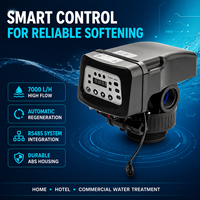 Vanne de contrôle automatique pour adoucisseur d'eau 7000L/H, vanne électrique multiport en ABS avec communication RS485 pour réservoir FRP