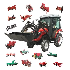 Mini tractor agrícola con ruedas, 120 de potencia, 4x4, para agricultura, 30HP, 40HP, 50HP, 60HP, barato, a la venta